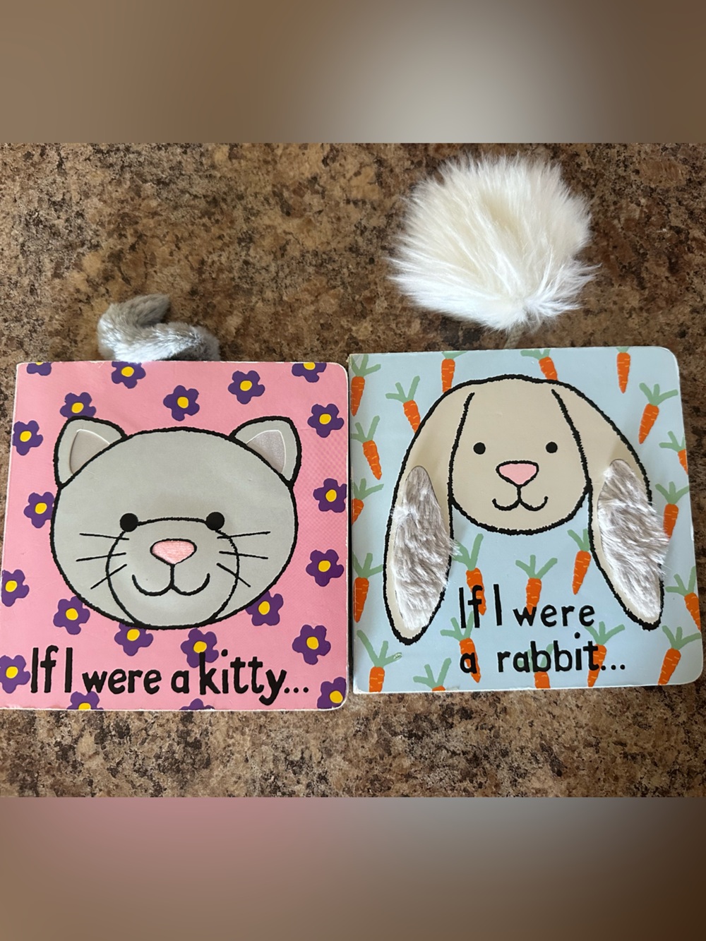 Jellycat book bundle- cat and rabbit